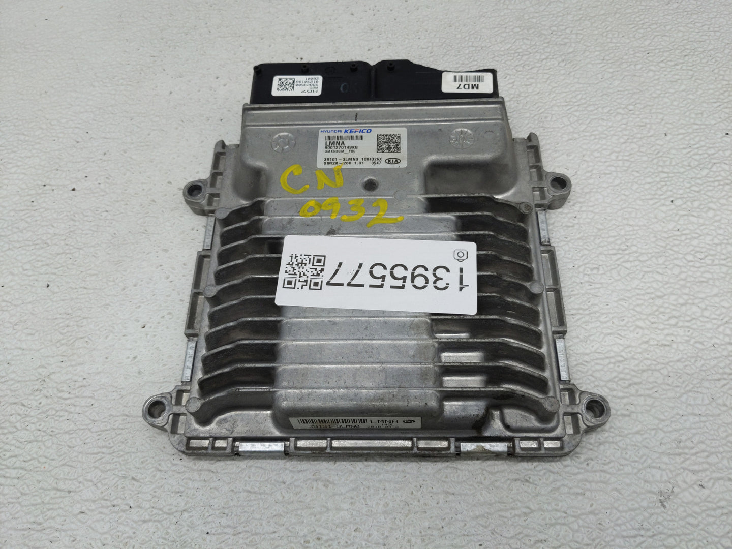 2019-2020 Kia Sorento PCM Engine Control Computer ECU ECM PCU OEM P/N:39101-3LMN0 9001270149KG, 9001270212KF Fits Fits 2019 