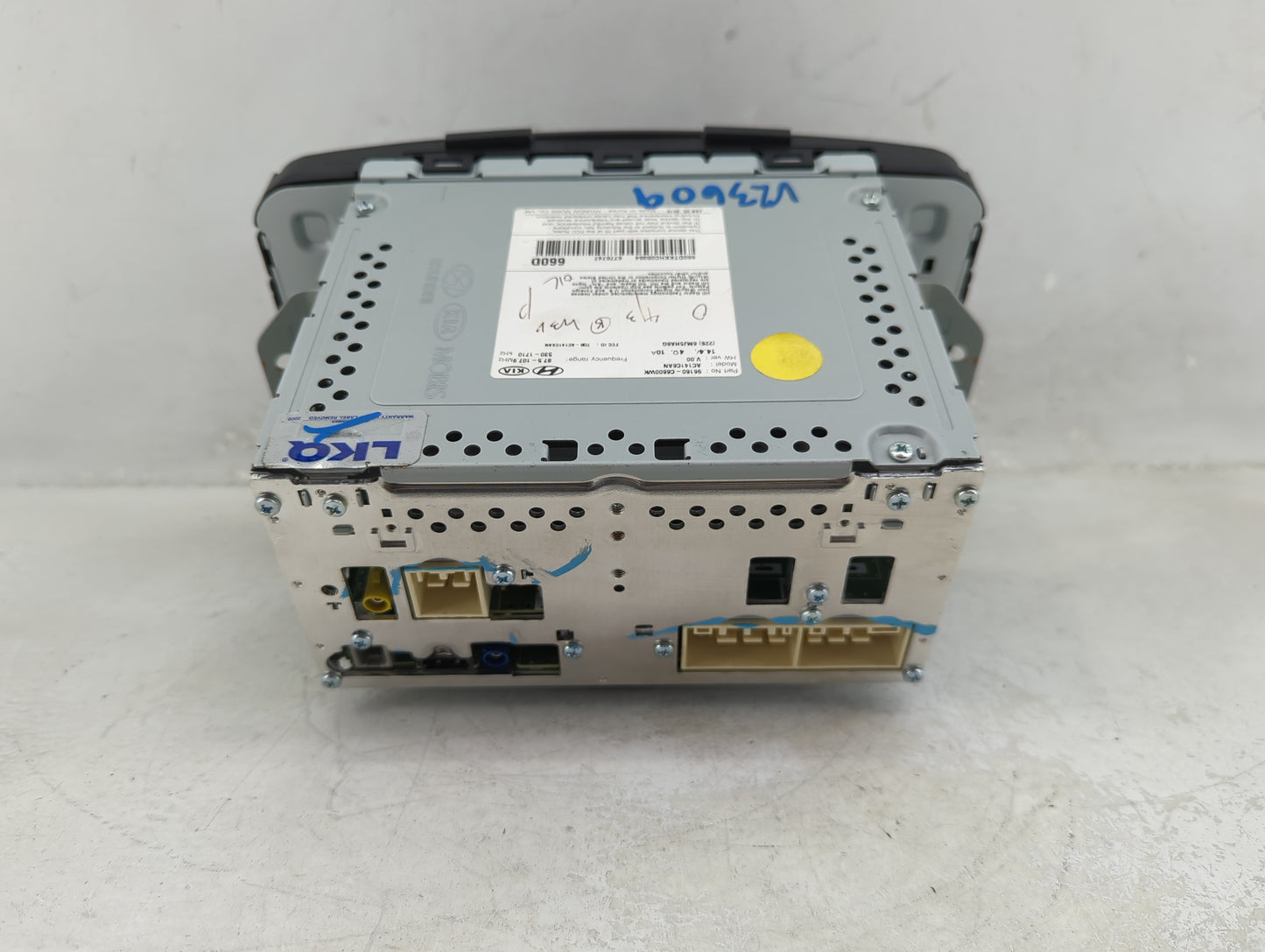 2019-2020 Kia Sorento Radio AM FM Cd Player Receiver Replacement P/N:96160-C6600WK Fits Fits 2019 2020 OEM Used Auto Parts -