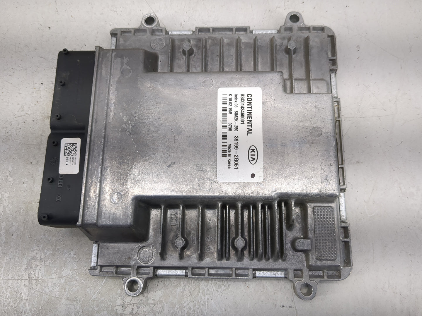 2019-2020 Kia Sorento PCM Engine Control Computer ECU ECM PCU OEM P/N:39199-2G051 Fits Fits 2019 2020 OEM Used Auto Parts - 