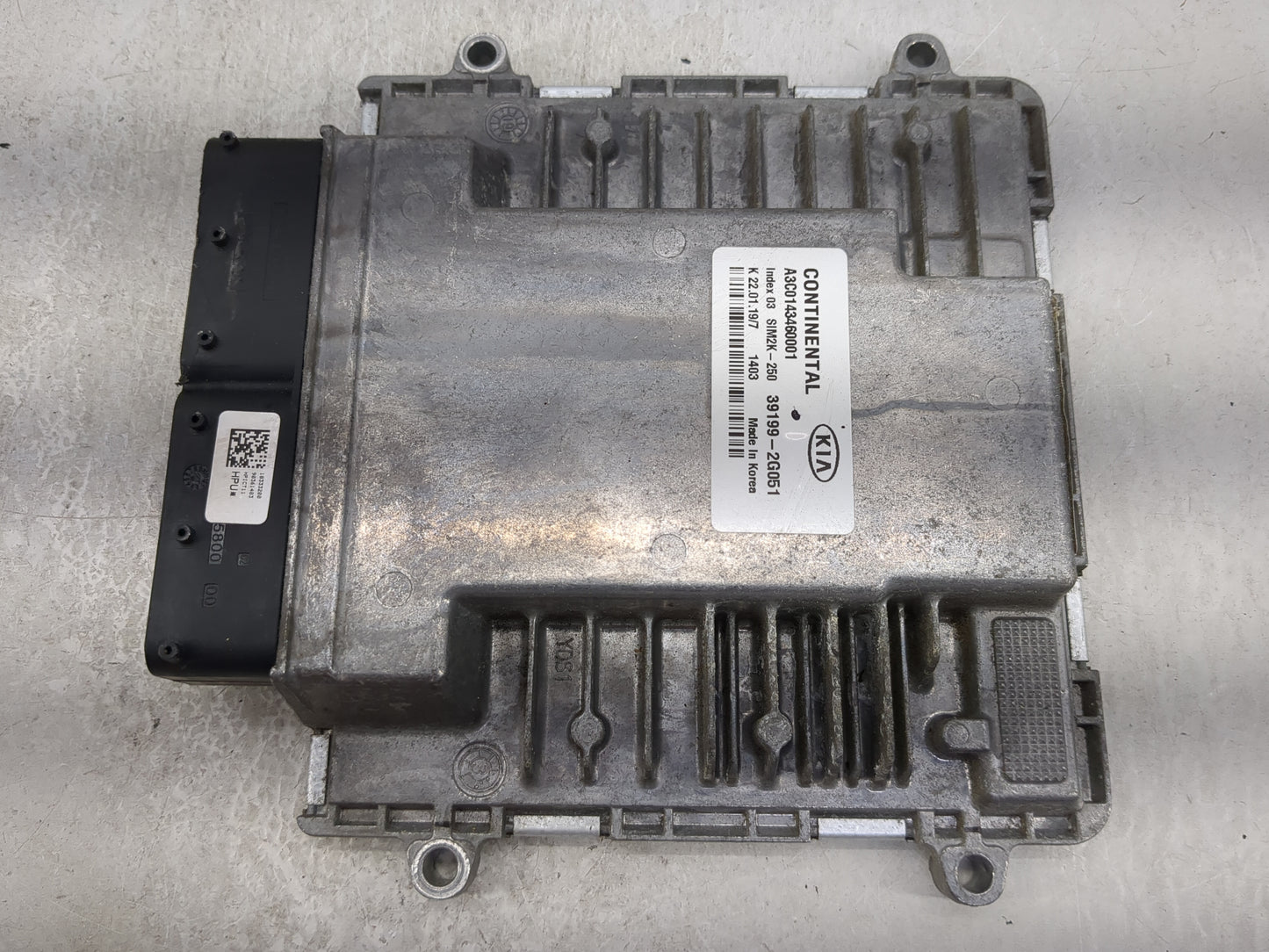 2019-2020 Kia Sorento PCM Engine Control Computer ECU ECM PCU OEM P/N:39199-2G051 A3C014346001, SIM2K-250 Fits Fits 2019 202