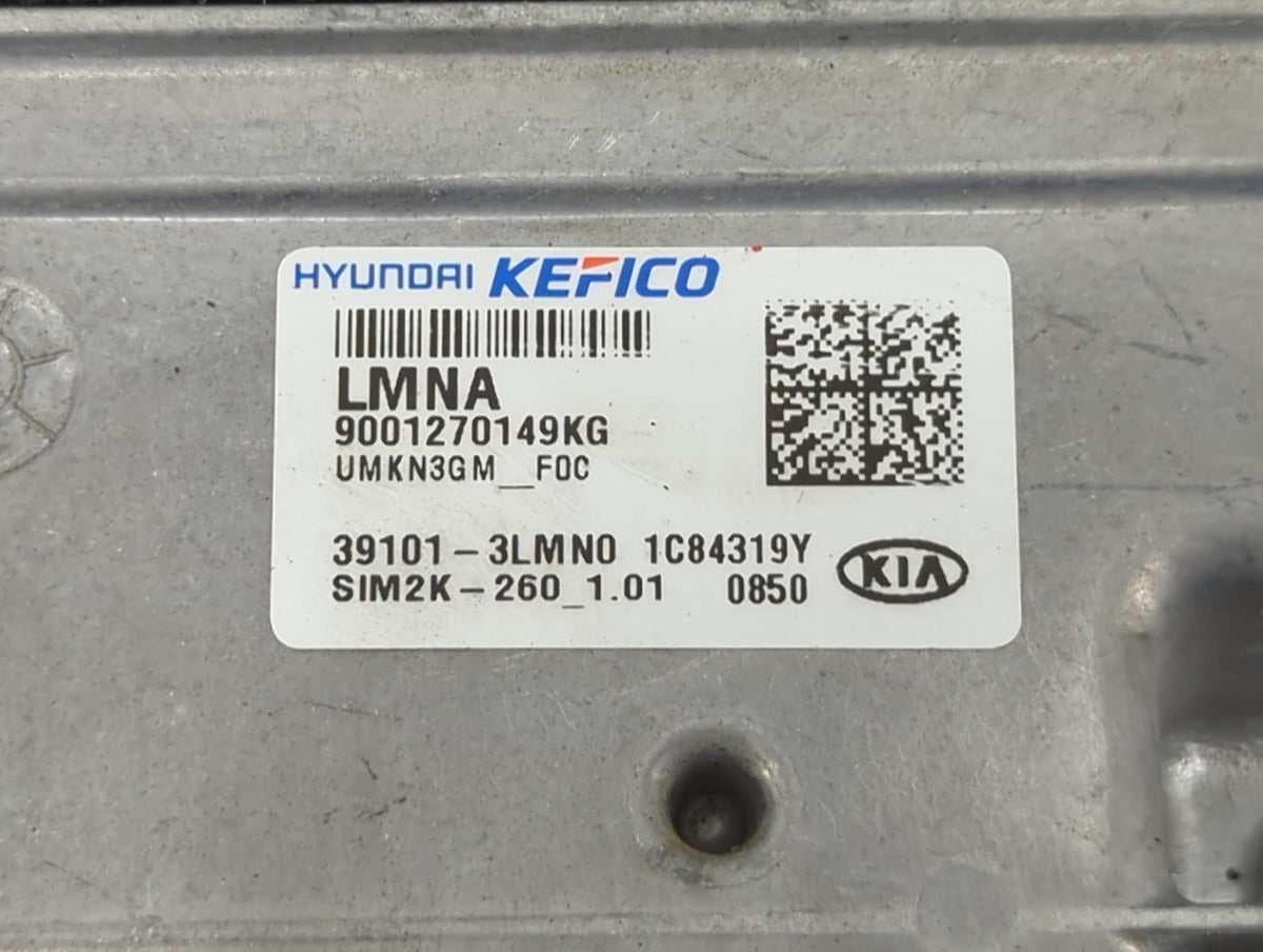 2019-2020 Kia Sorento PCM Engine Control Computer ECU ECM PCU OEM P/N:39101-3LMN0 SIM2K-260 Fits Fits 2019 2020 OEM Used Aut