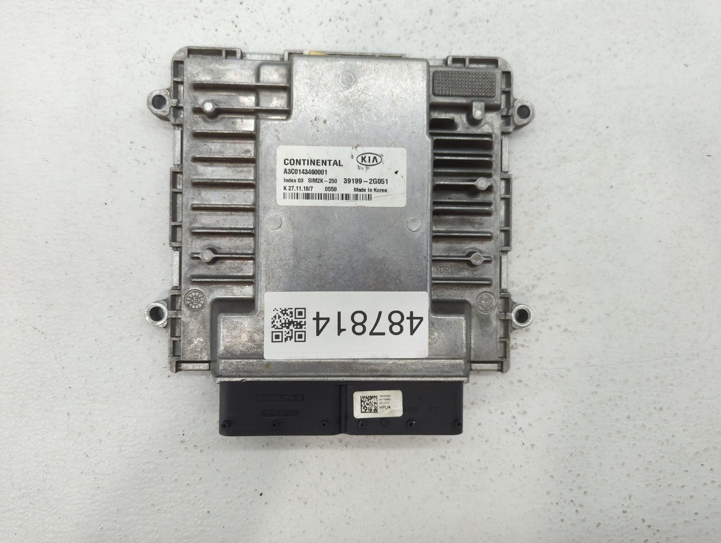 2019-2020 Kia Sorento PCM Engine Control Computer ECU ECM PCU OEM P/N:39199-2G051 Fits Fits 2019 2020 OEM Used Auto Parts - 