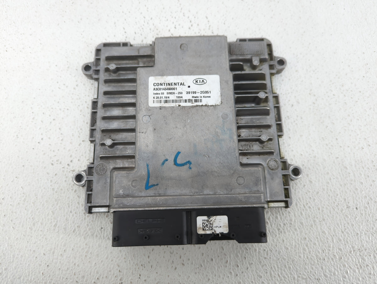 2019-2020 Kia Sorento PCM Engine Control Computer ECU ECM PCU OEM P/N:39199-2G051 Fits 2019 2020 OEM Used Auto Parts - Oemus