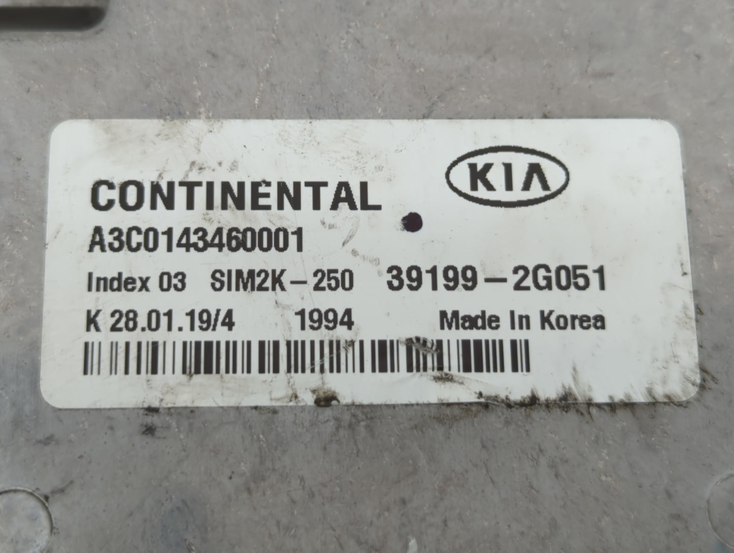 2019-2020 Kia Sorento PCM Engine Control Computer ECU ECM PCU OEM P/N:39199-2G051 Fits Fits 2019 2020 OEM Used Auto Parts - 