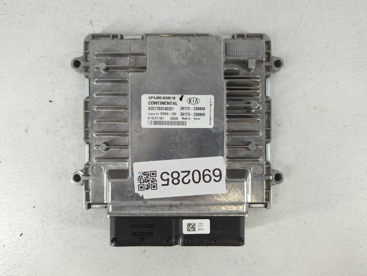 2019-2020 Kia Sorento PCM Engine Control Computer ECU ECM PCU OEM P/N:39173-2GMA0 39172-2GMA0 Fits Fits 2019 2020 OEM Used A