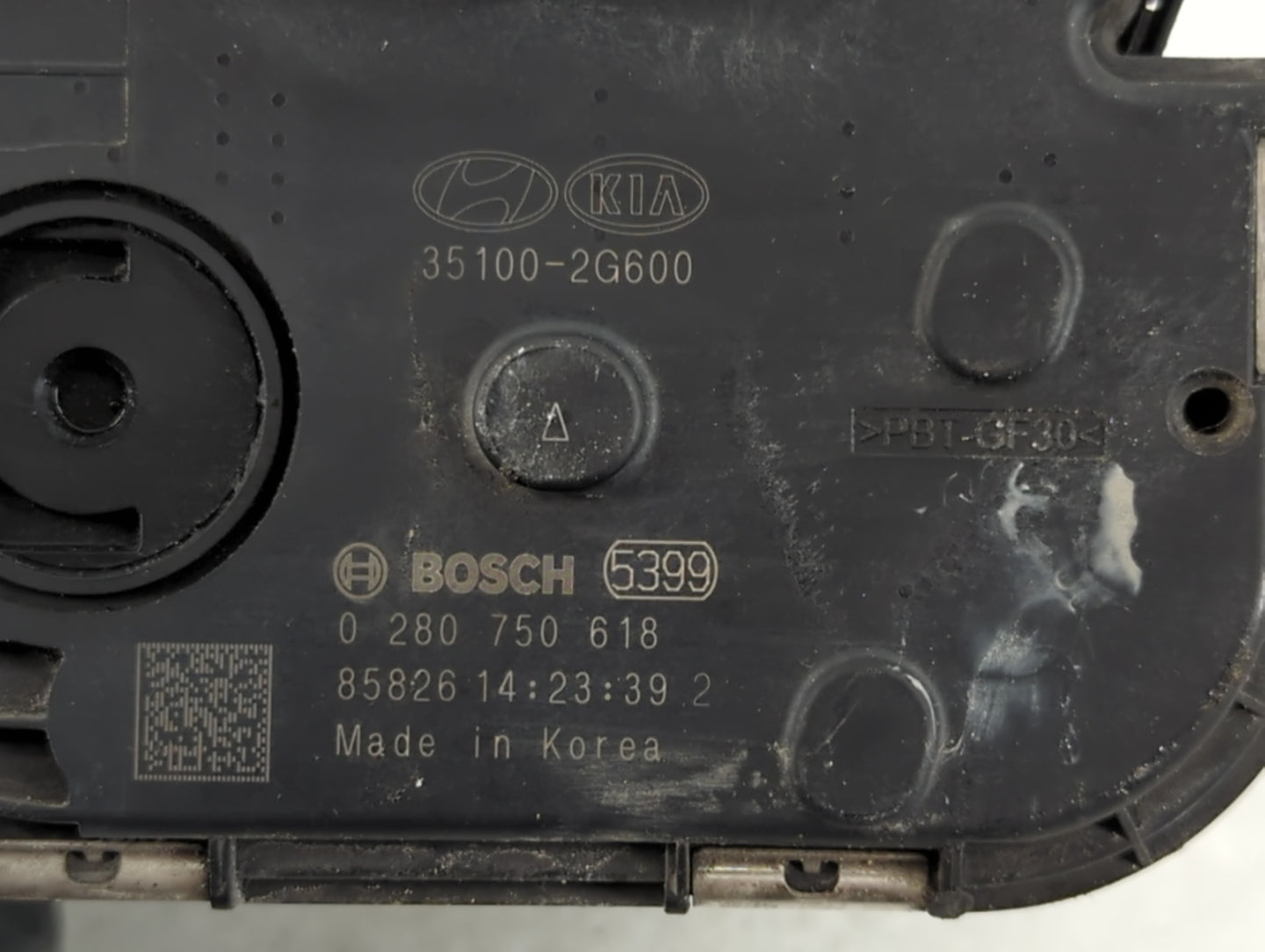 2016-2020 Kia Sorento Throttle Body P/N:0 280 750 618 Fits Fits 2015 2016 2017 2018 2019 2020 2021 OEM Used Auto Parts - Oem