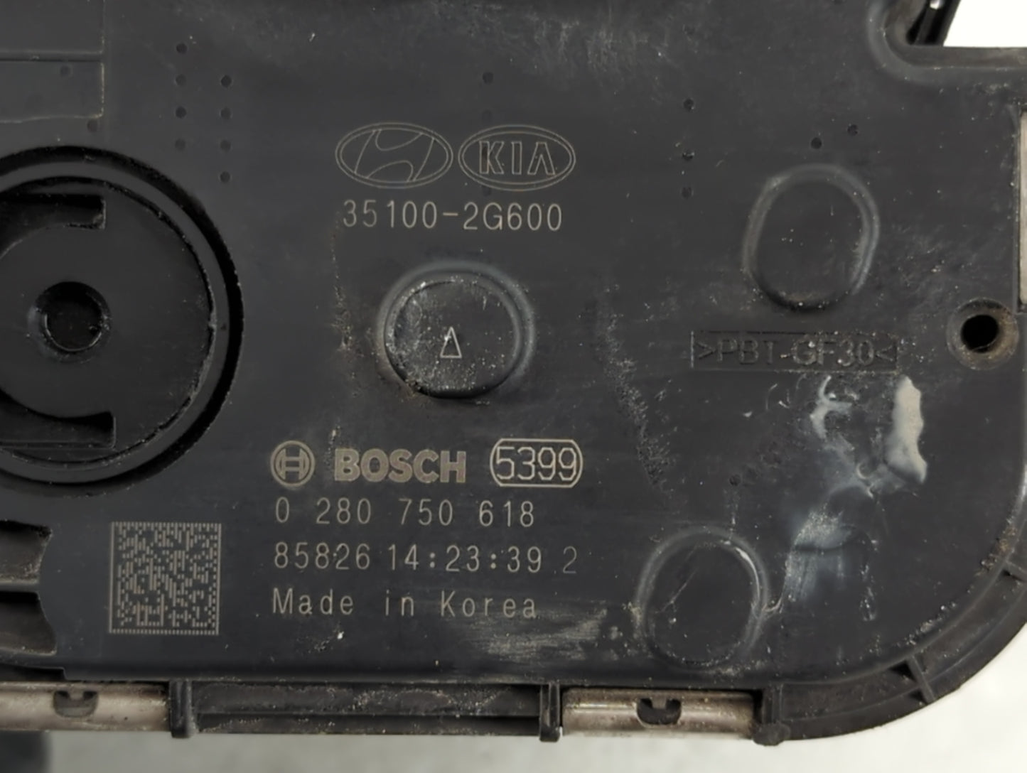 2016-2020 Kia Sorento Throttle Body P/N:0 280 750 618 Fits Fits 2015 2016 2017 2018 2019 2020 2021 OEM Used Auto Parts - Oem