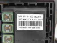 2017-2019 Kia Soul Fusebox Fuse Box Panel Relay Module P/N:91950-B2350 Fits Fits 2017 2018 2019 OEM Used Auto Parts - Oemuse