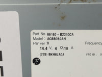 2017-2019 Kia Soul Radio AM FM Cd Player Receiver Replacement P/N:96160-B2310CA Fits Fits 2017 2018 2019 OEM Used Auto Parts