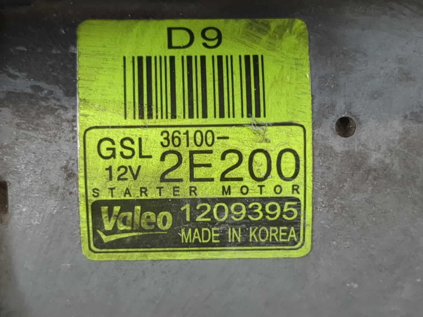 2016-2021 Kia Soul Car Starter Motor Solenoid OEM P/N:36100-2E200 Fits Fits 2013 2014 2016 2017 2018 2019 2020 2021 2022 OEM
