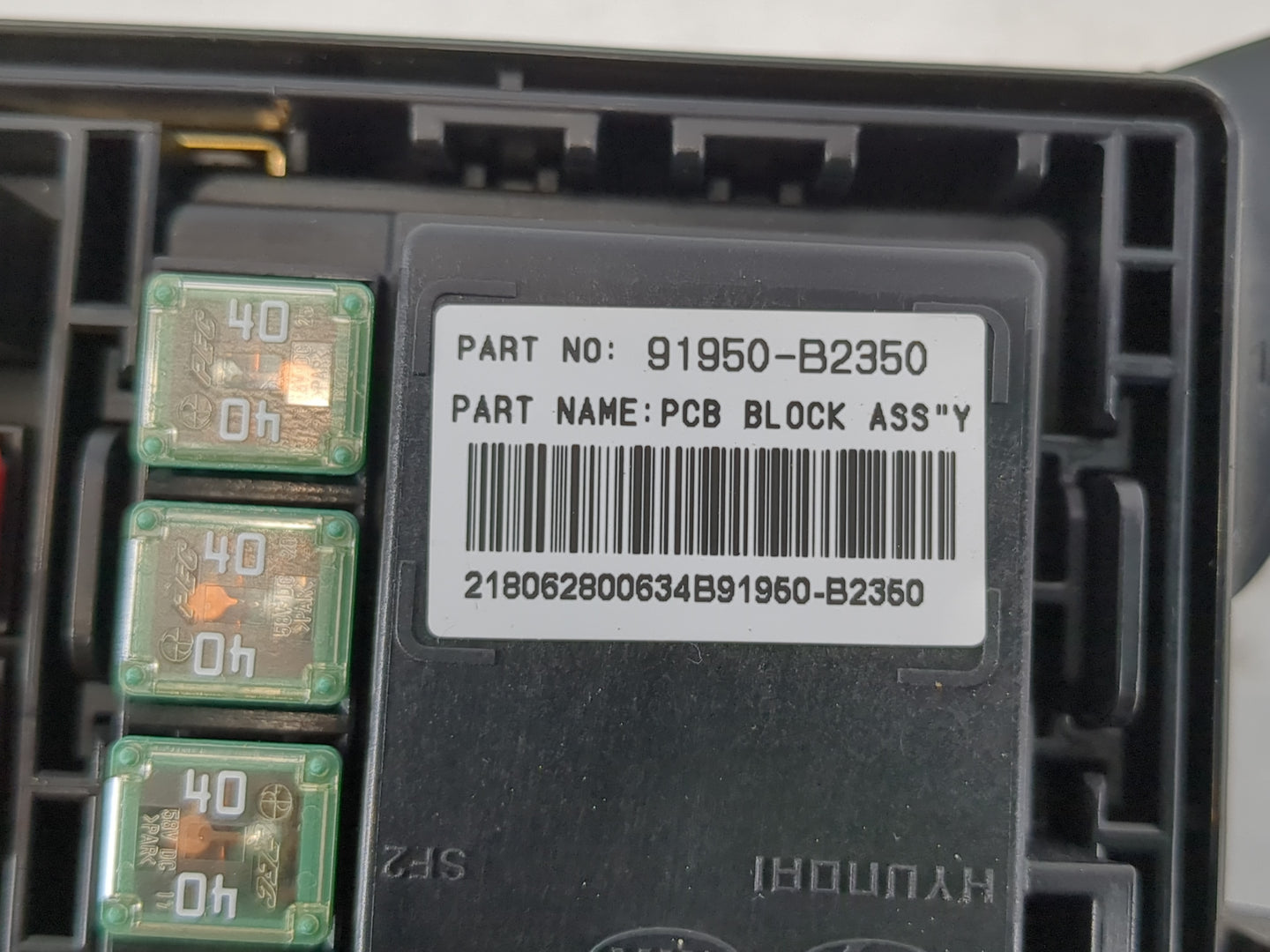 2017-2019 Kia Soul Fusebox Fuse Box Panel Relay Module P/N:91950-B2350 Fits Fits 2017 2018 2019 OEM Used Auto Parts - Oemuse