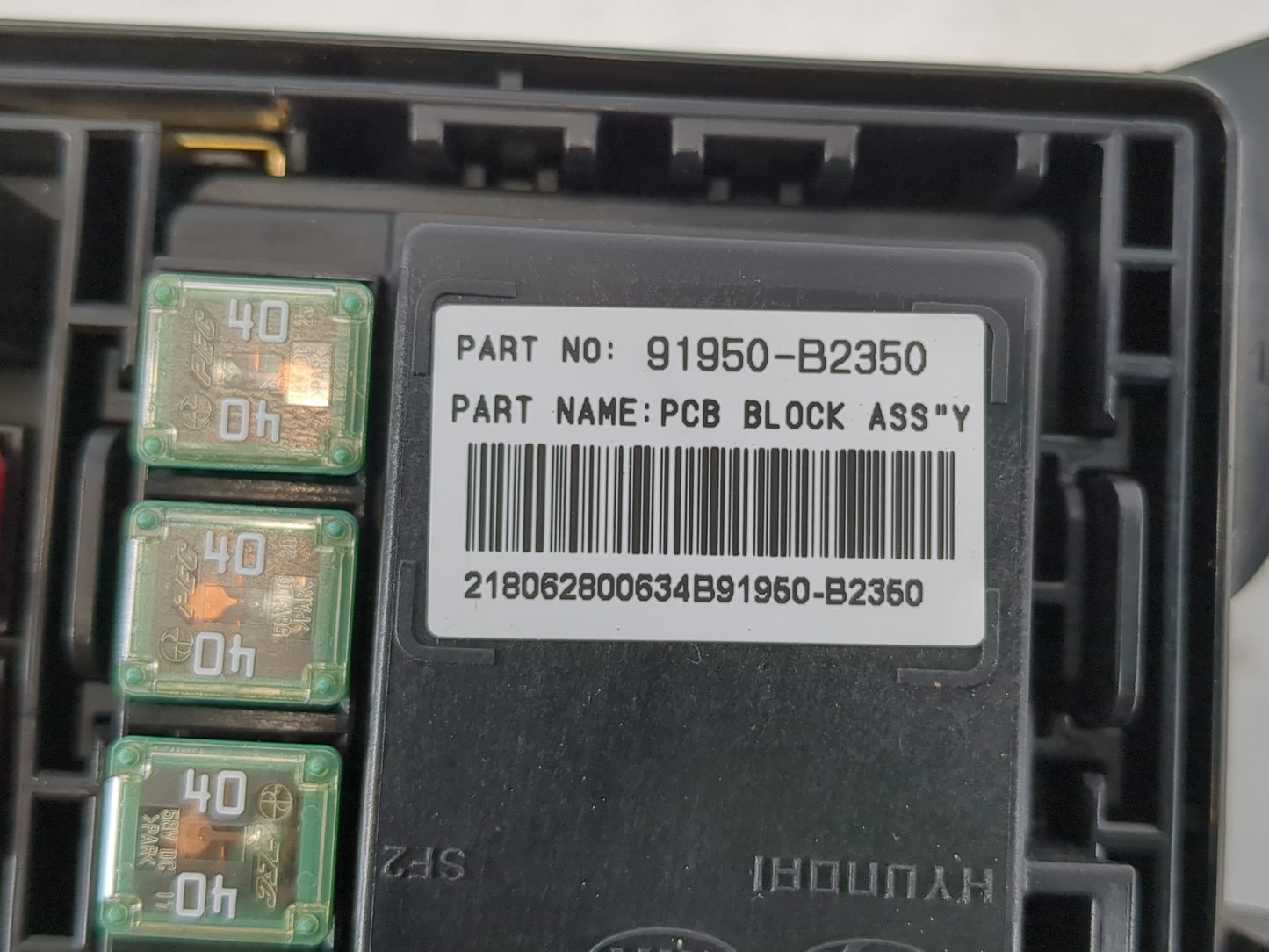 2017-2019 Kia Soul Fusebox Fuse Box Panel Relay Module P/N:91950-B2350 Fits Fits 2017 2018 2019 OEM Used Auto Parts - Oemuse
