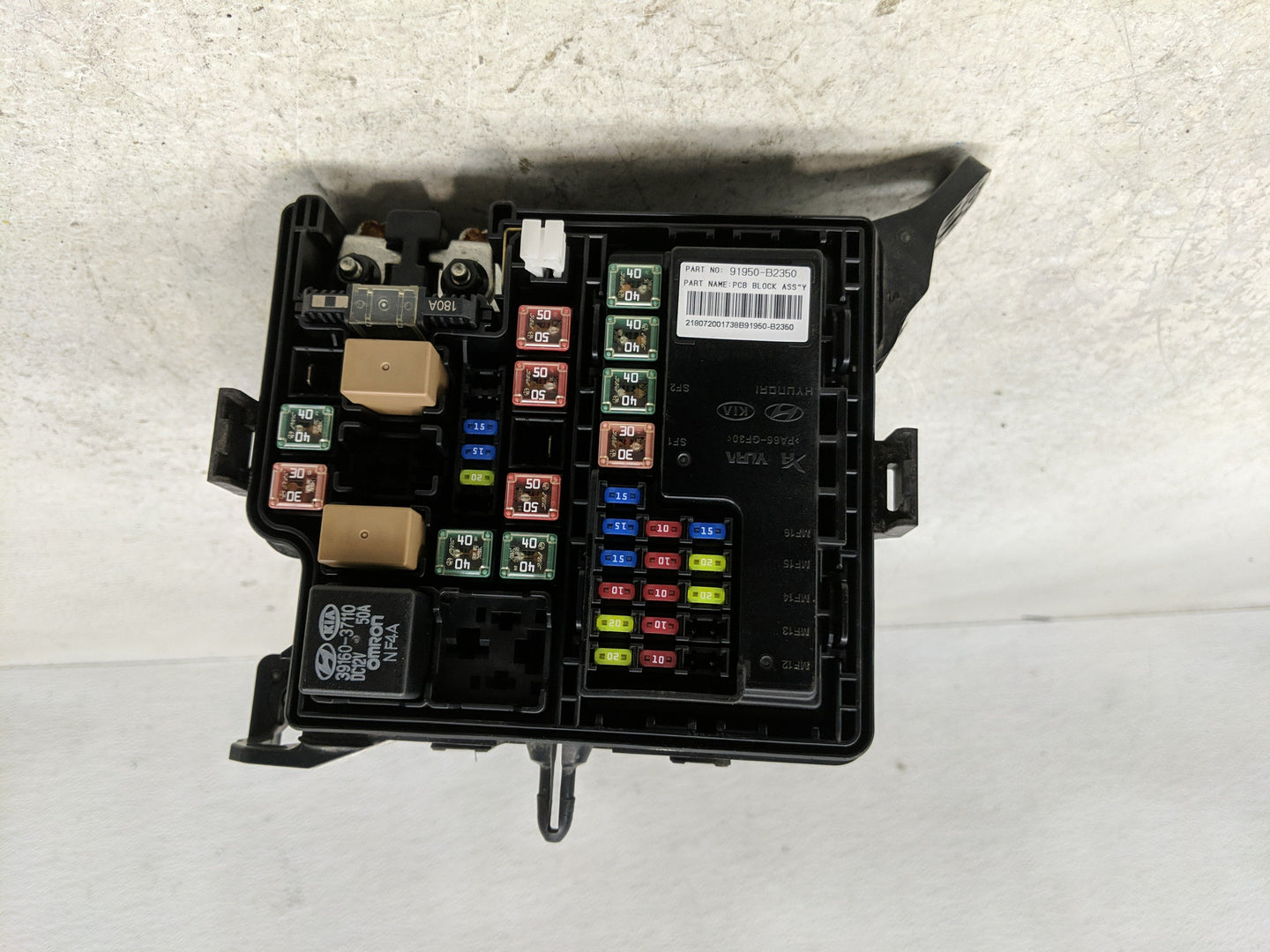 2017-2019 Kia Soul Fusebox Fuse Box Panel Relay Module P/N:91950-B2350 Fits Fits 2017 2018 2019 OEM Used Auto Parts - Oemuse