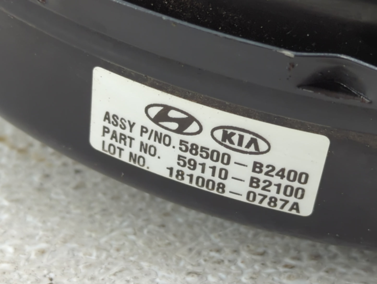 2017-2019 Kia Soul Power Brake Booster Oem 1375898 - Oemusedautoparts1.com