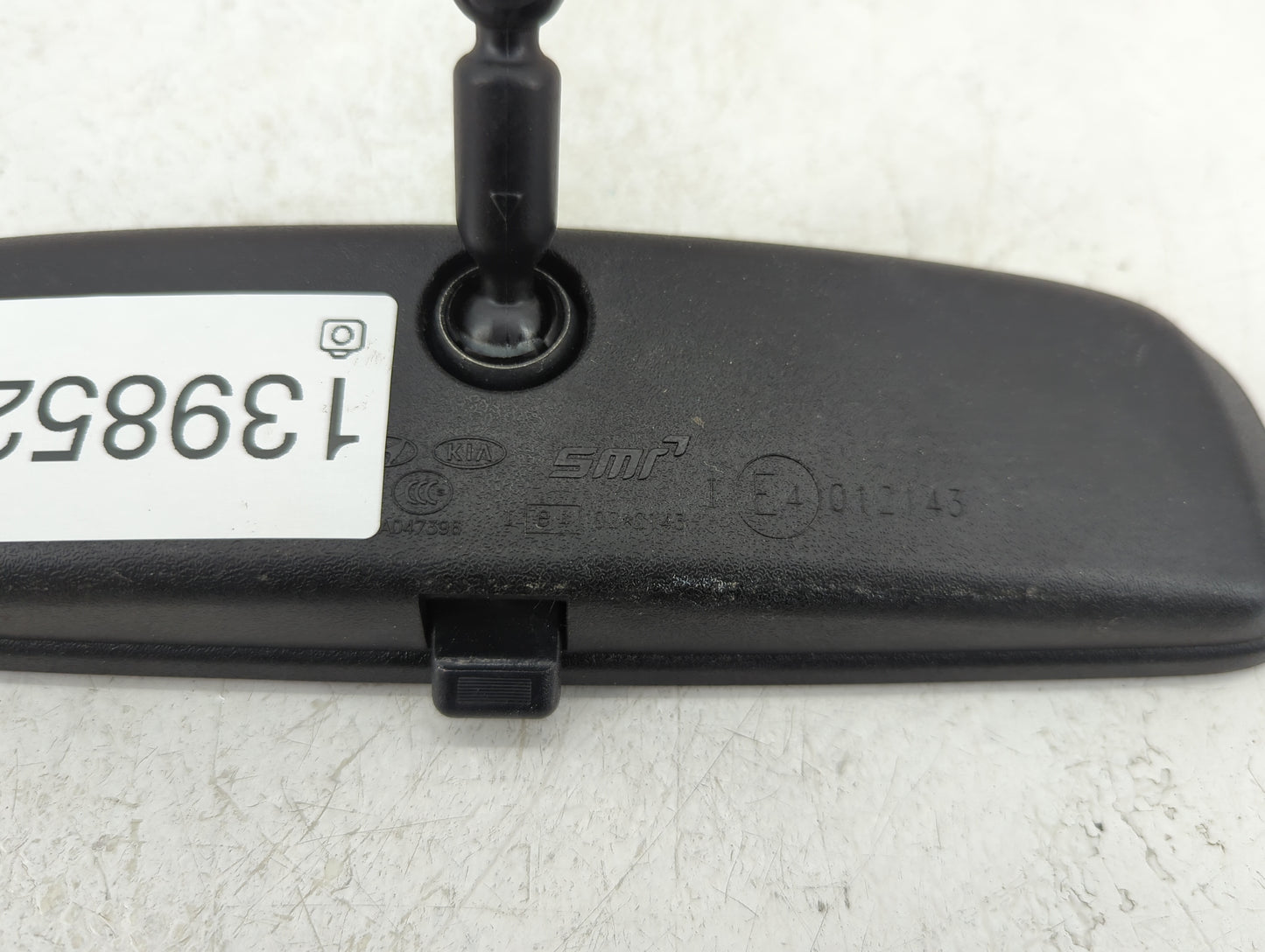 2010-2021 Kia Soul Interior Rear View Mirror Replacement OEM P/N:A047396 Fits OEM Used Auto Parts - Oemusedautoparts1.com