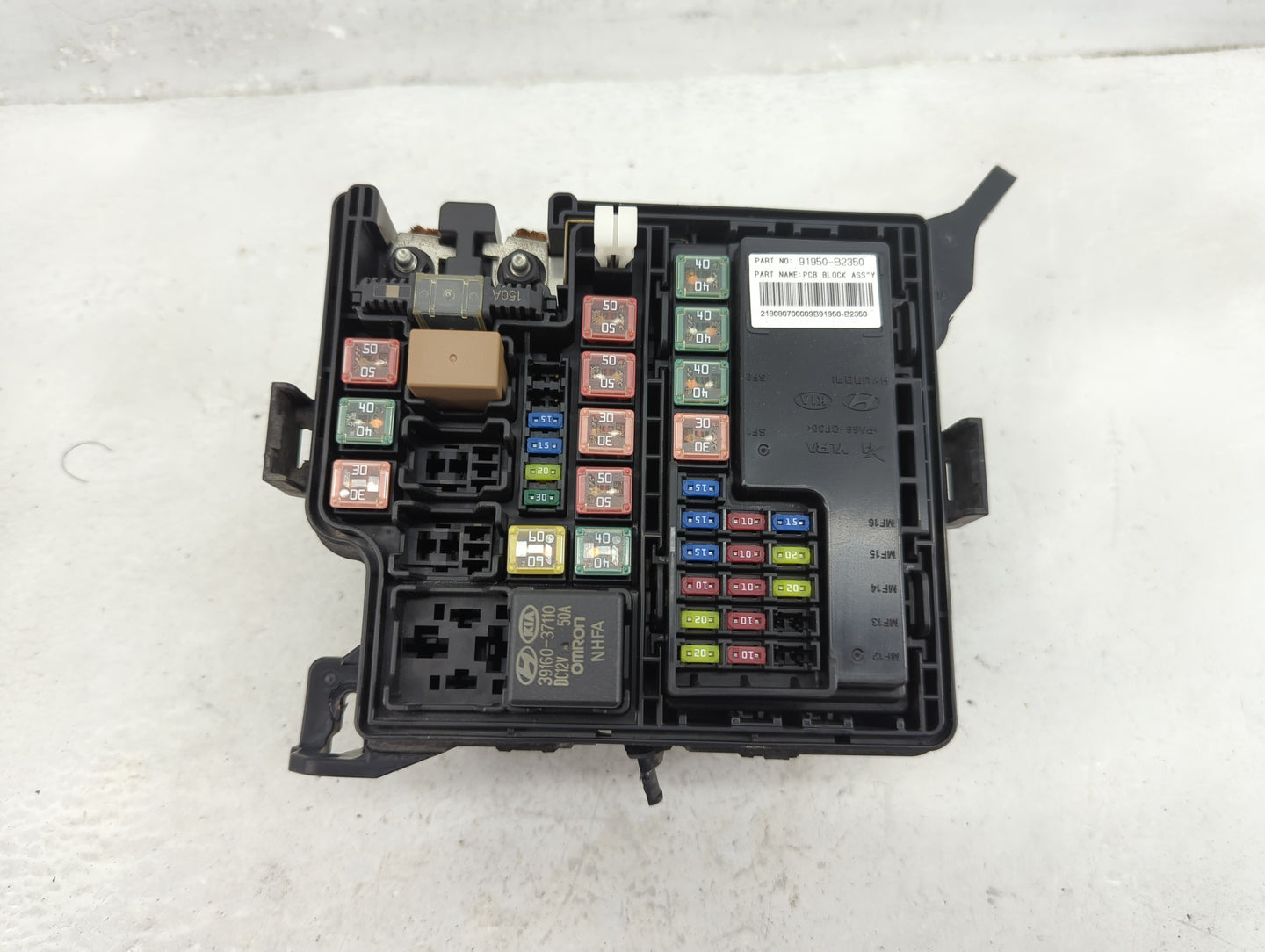 2017-2019 Kia Soul Fusebox Fuse Box Panel Relay Module Fits Fits 2017 2018 2019 OEM Used Auto Parts - Oemusedautoparts1.com