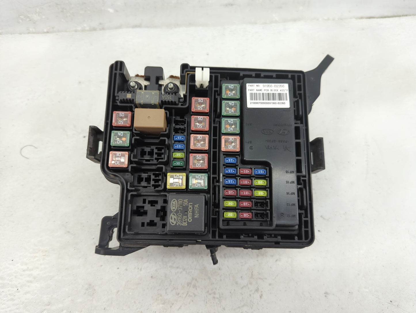 2017-2019 Kia Soul Fusebox Fuse Box Panel Relay Module Fits Fits 2017 2018 2019 OEM Used Auto Parts - Oemusedautoparts1.com