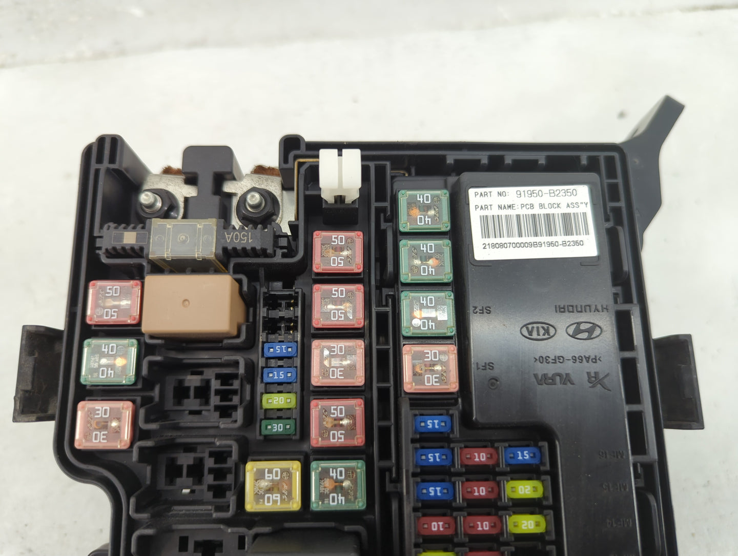2017-2019 Kia Soul Fusebox Fuse Box Panel Relay Module Fits Fits 2017 2018 2019 OEM Used Auto Parts - Oemusedautoparts1.com