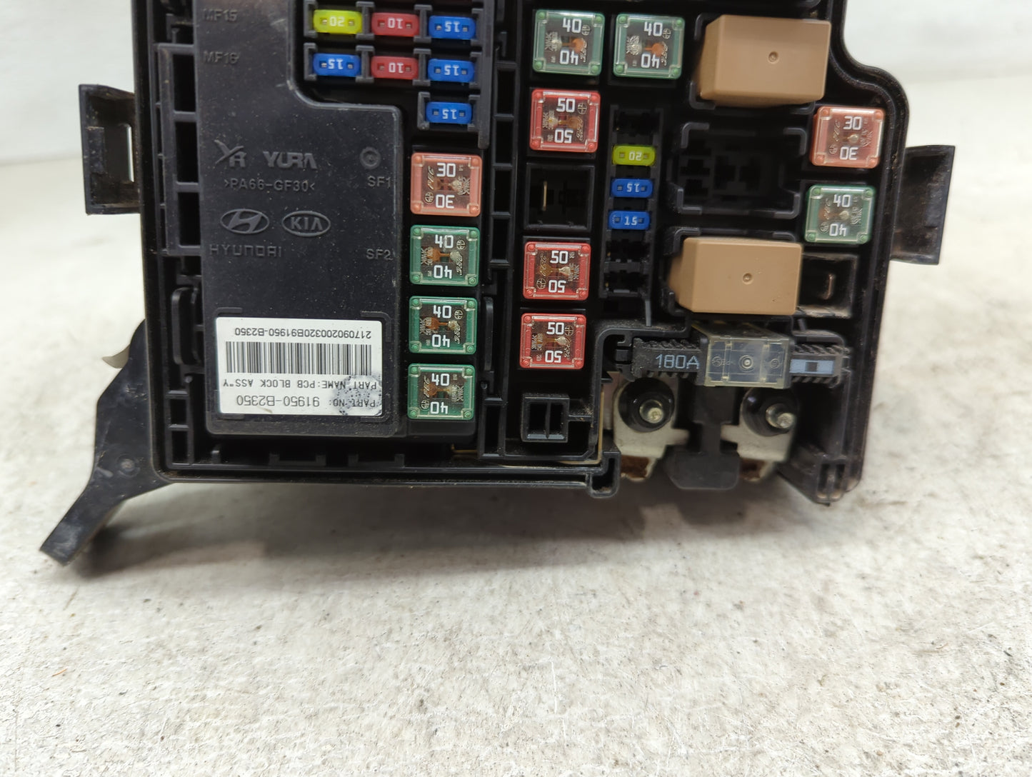 2017-2019 Kia Soul Fusebox Fuse Box Panel Relay Module P/N:91950-B2350 Fits Fits 2017 2018 2019 OEM Used Auto Parts - Oemuse