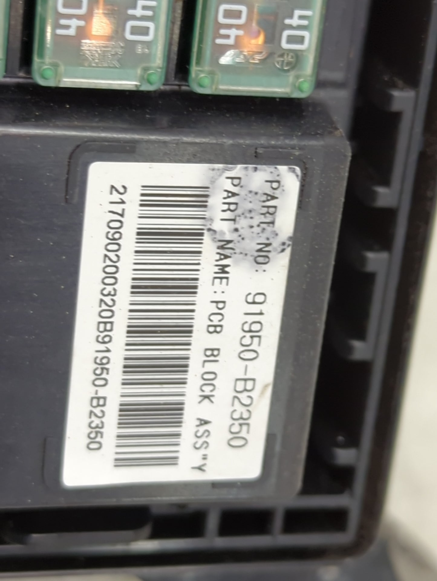 2017-2019 Kia Soul Fusebox Fuse Box Panel Relay Module P/N:91950-B2350 Fits Fits 2017 2018 2019 OEM Used Auto Parts - Oemuse