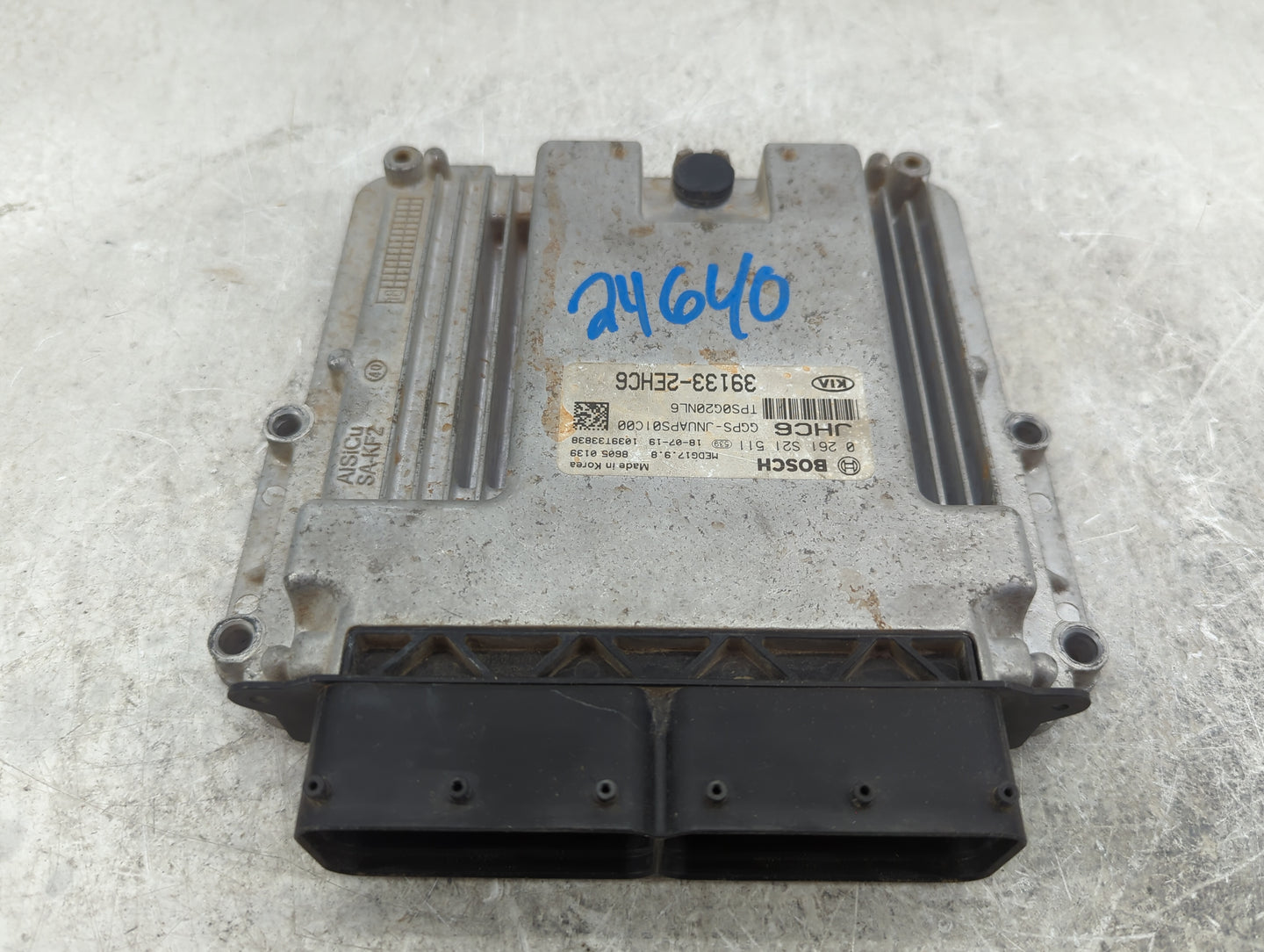 2019 Kia Soul PCM Engine Control Computer ECU ECM PCU OEM P/N:39133-2EHC6 0261S21511, GGPS-JNUAPS01C00 Fits OEM Used Auto Pa