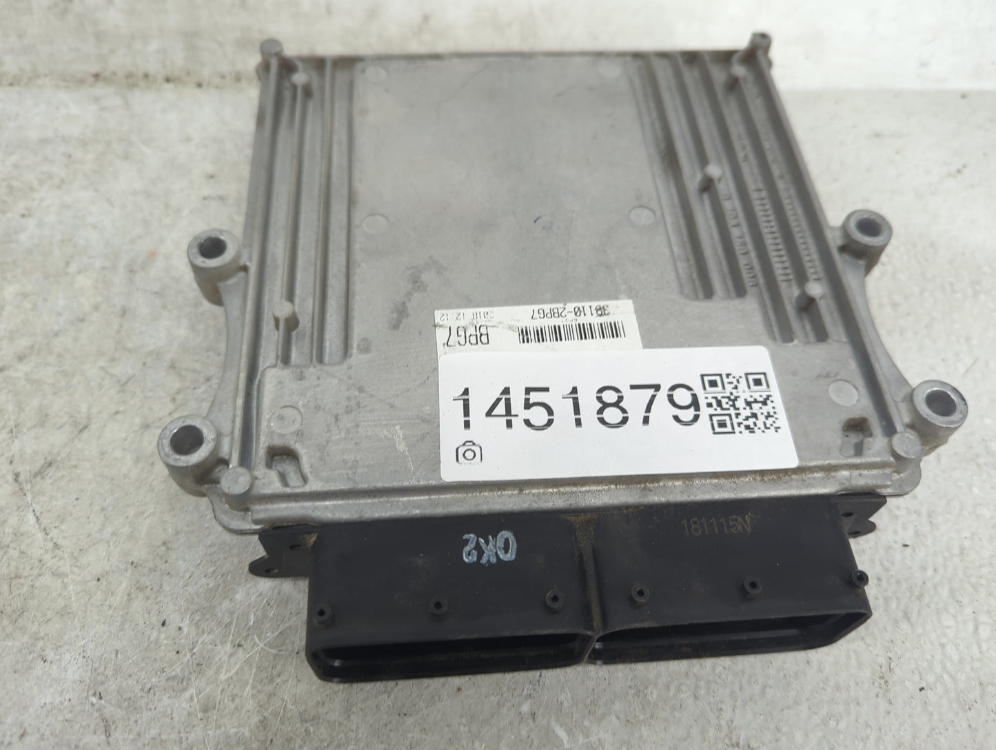 2019 Kia Soul PCM Engine Control Computer ECU ECM PCU OEM P/N:39110-2BPG7 9003160124KC Fits OEM Used Auto Parts - Oemusedaut