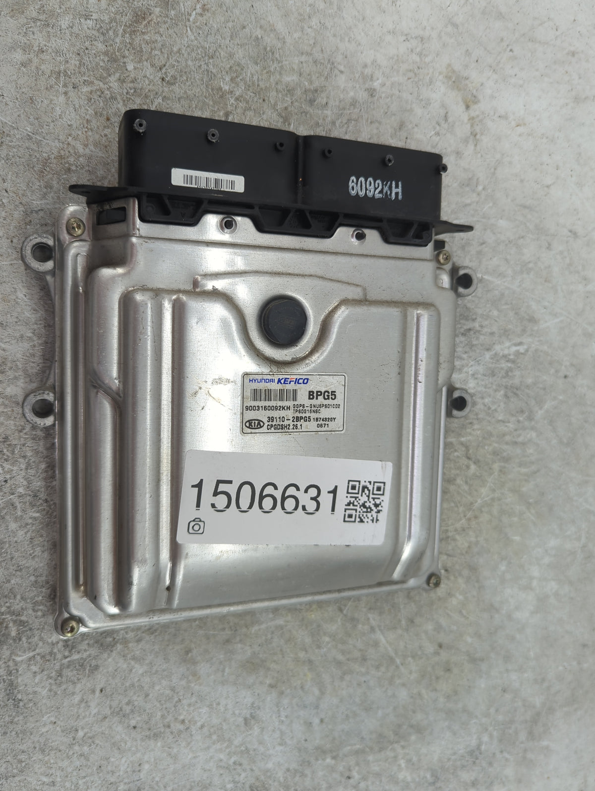2017-2019 Kia Soul PCM Engine Control Computer ECU ECM PCU OEM P/N:39110-2BPG5 9003160092KH, 0GP8-GNU6PS01C02 Fits 2017 2018