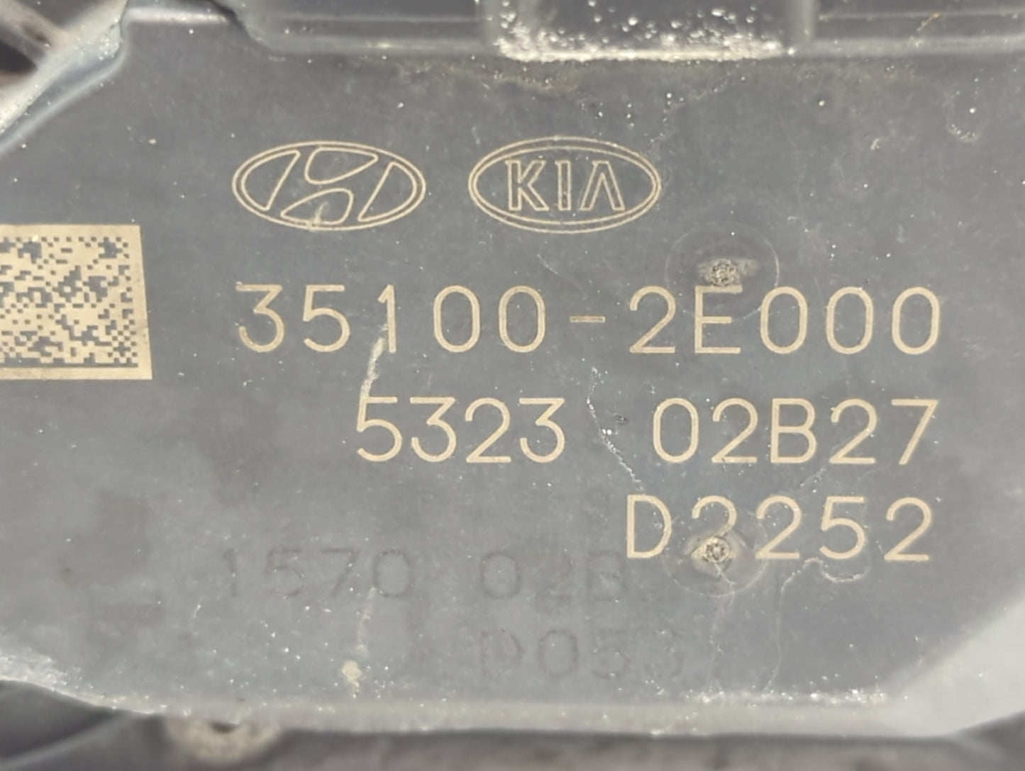 2014-2019 Kia Soul Throttle Body P/N:35100-2E000 Fits Fits 2011 2012 2013 2014 2015 2016 2017 2018 2019 2020 2021 OEM Used A