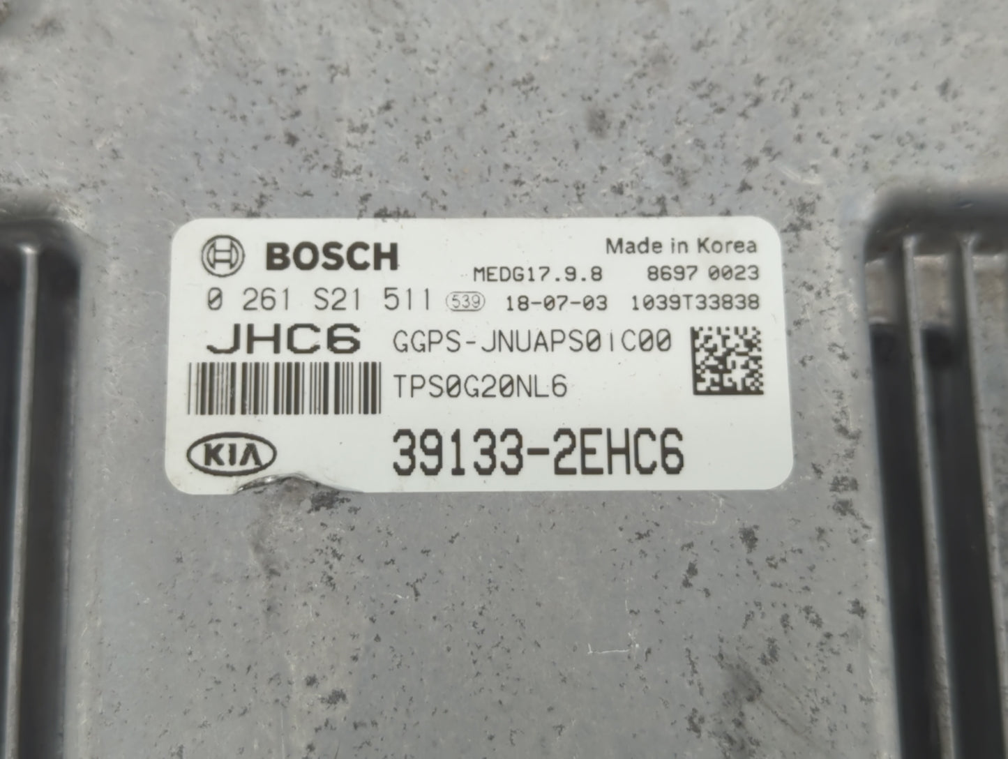 2019 Kia Soul PCM Engine Control Computer ECU ECM PCU OEM P/N:39133-2EHC7 39131-2EHC6 Fits OEM Used Auto Parts - Oemusedauto