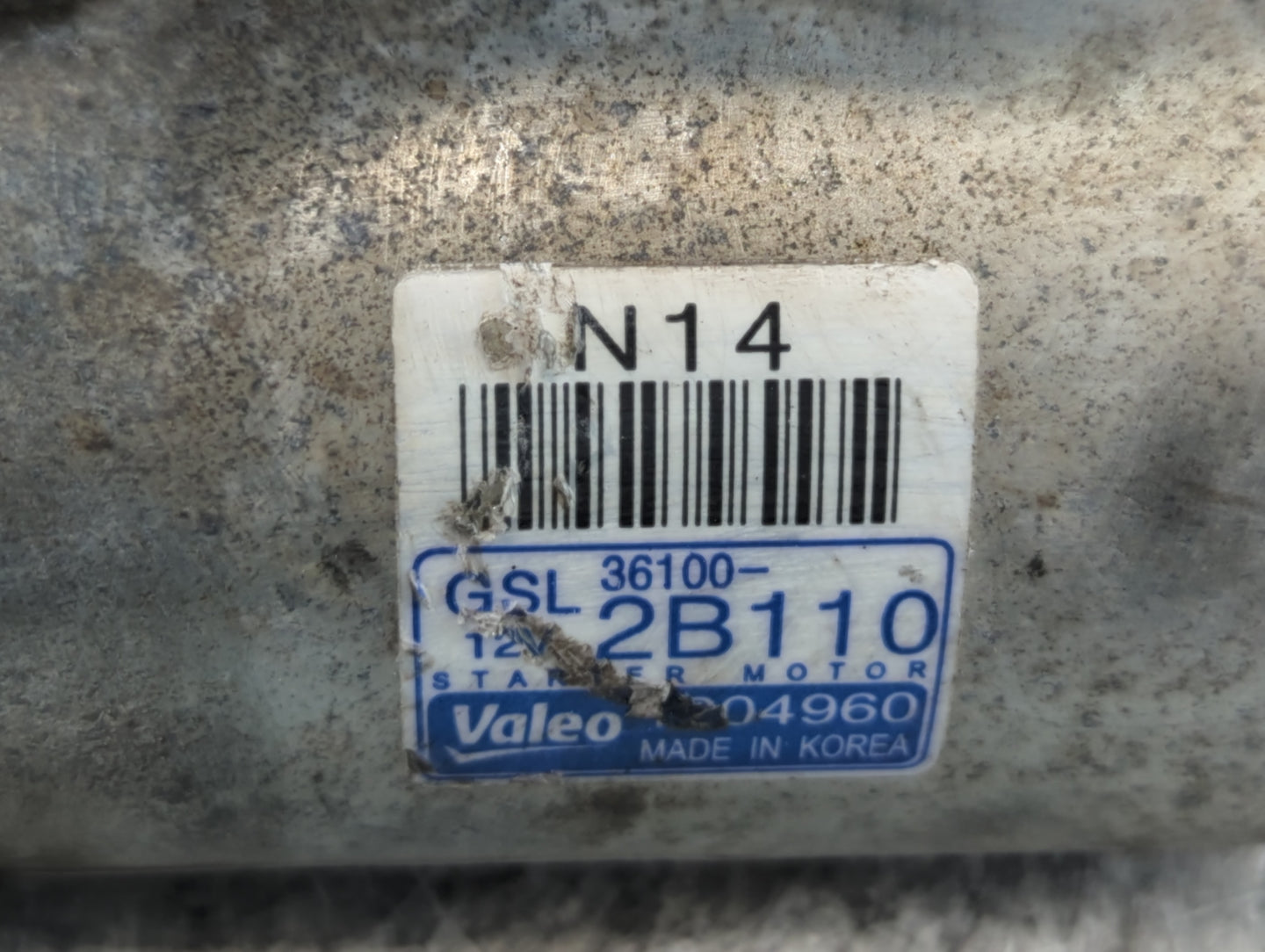 2014-2019 Kia Soul Car Starter Motor Solenoid OEM P/N:36100-2B110 Fits Fits 2014 2015 2016 2017 2018 2019 OEM Used Auto Part