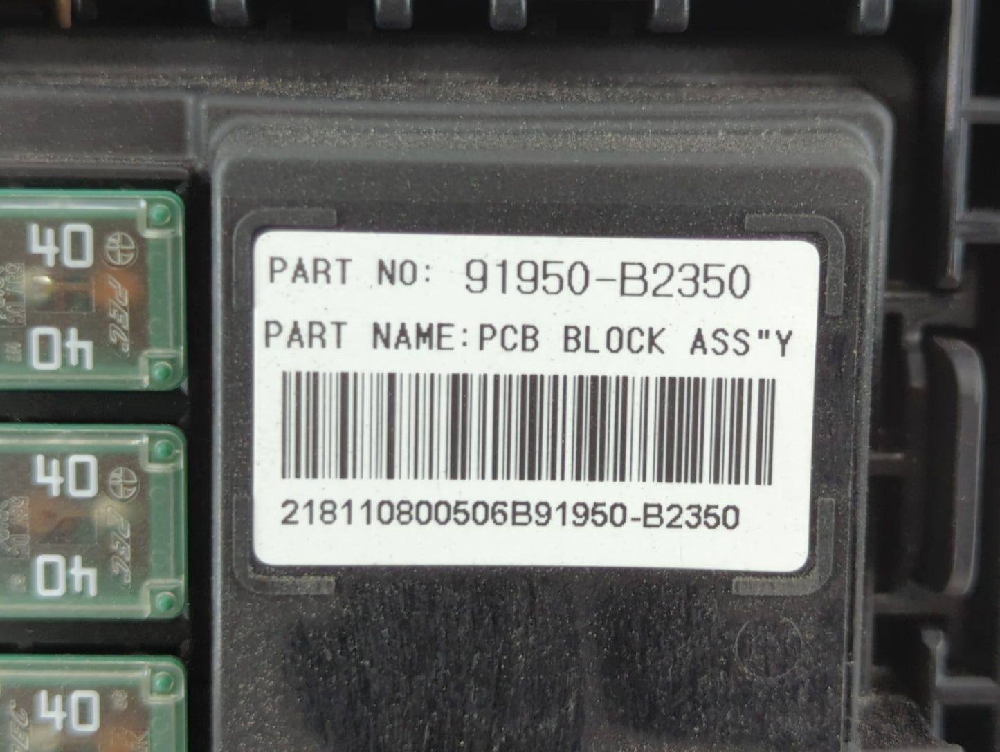 2017-2019 Kia Soul Fusebox Fuse Box Panel Relay Module P/N:91950-B2330 Fits Fits 2017 2018 2019 OEM Used Auto Parts - Oemuse