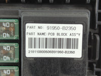 2017-2019 Kia Soul Fusebox Fuse Box Panel Relay Module P/N:91950-B2330 Fits Fits 2017 2018 2019 OEM Used Auto Parts - Oemuse