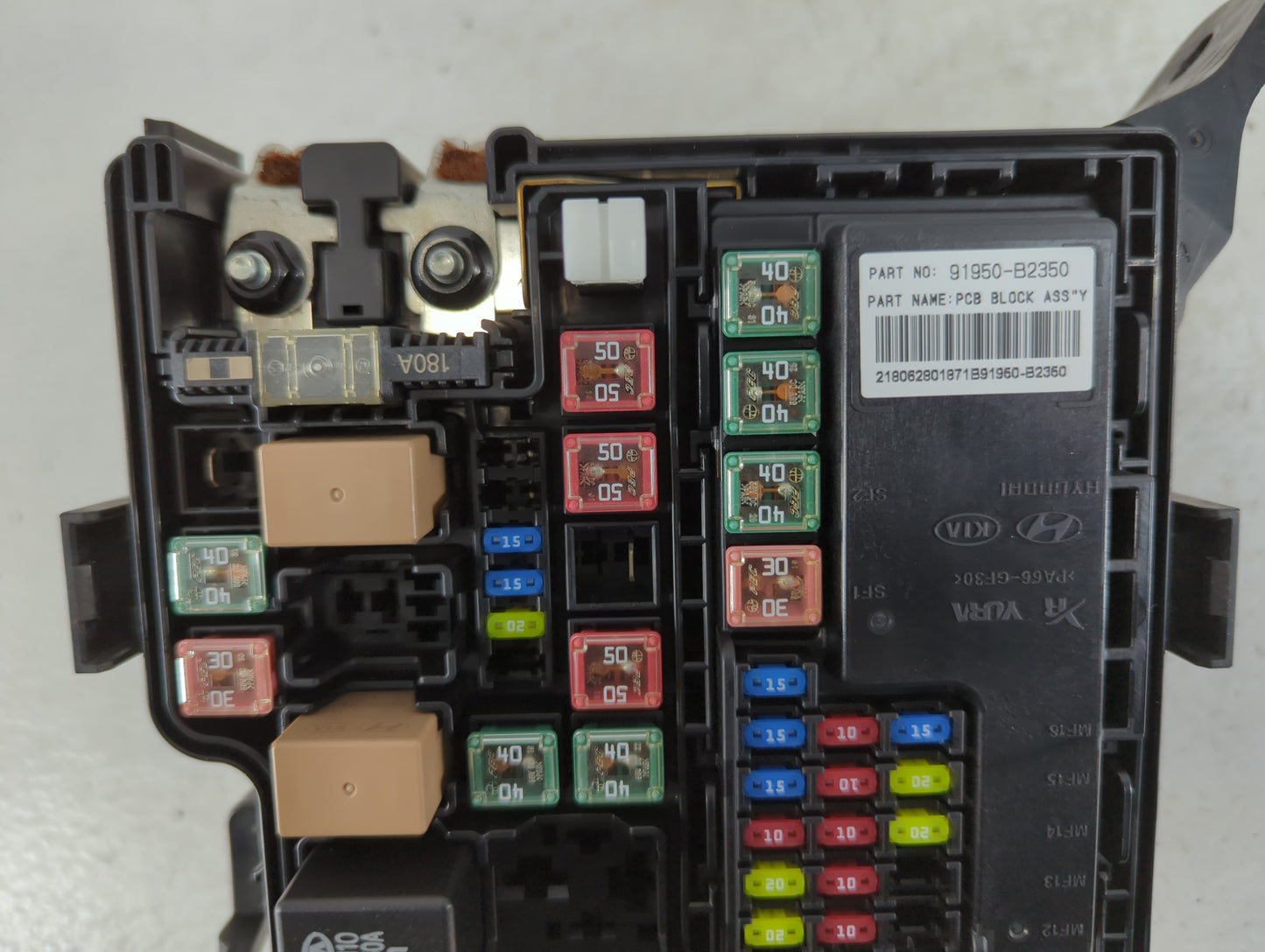 2017-2019 Kia Soul Fusebox Fuse Box Panel Relay Module P/N:91950-B2350 Fits Fits 2017 2018 2019 OEM Used Auto Parts - Oemuse