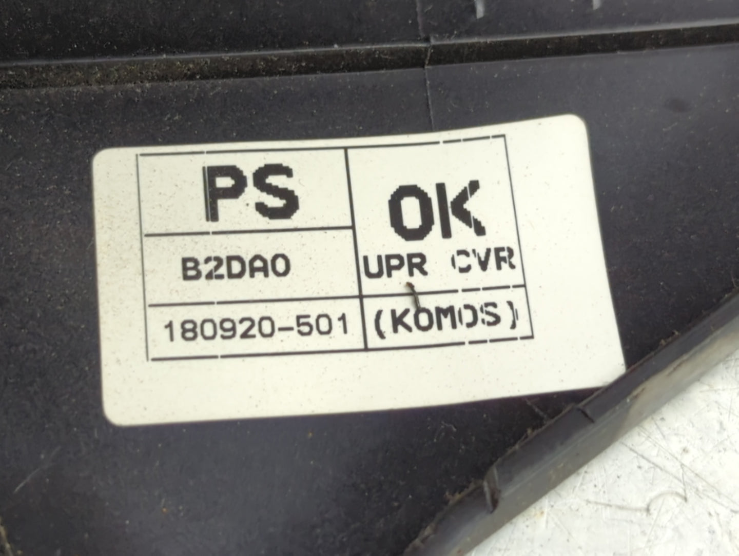 2019 Kia Soul Center Floor Console P/N:180920-501 Fits OEM Used Auto Parts - Oemusedautoparts1.com