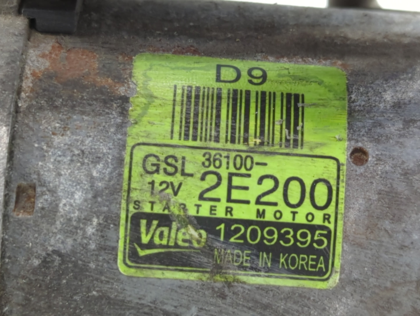 2016-2021 Kia Soul Car Starter Motor Solenoid OEM P/N:1209395 36100-2E200 Fits Fits 2013 2014 2016 2017 2018 2019 2020 2021 
