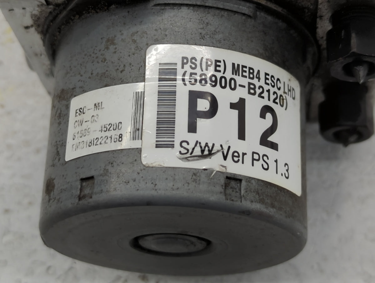 2017-2019 Kia Soul Anti-Lock Brake ABS Pump Module Actuator OEM P/N:61589-45200 58920-B2120 Fits Fits 2017 2018 2019 OEM Use