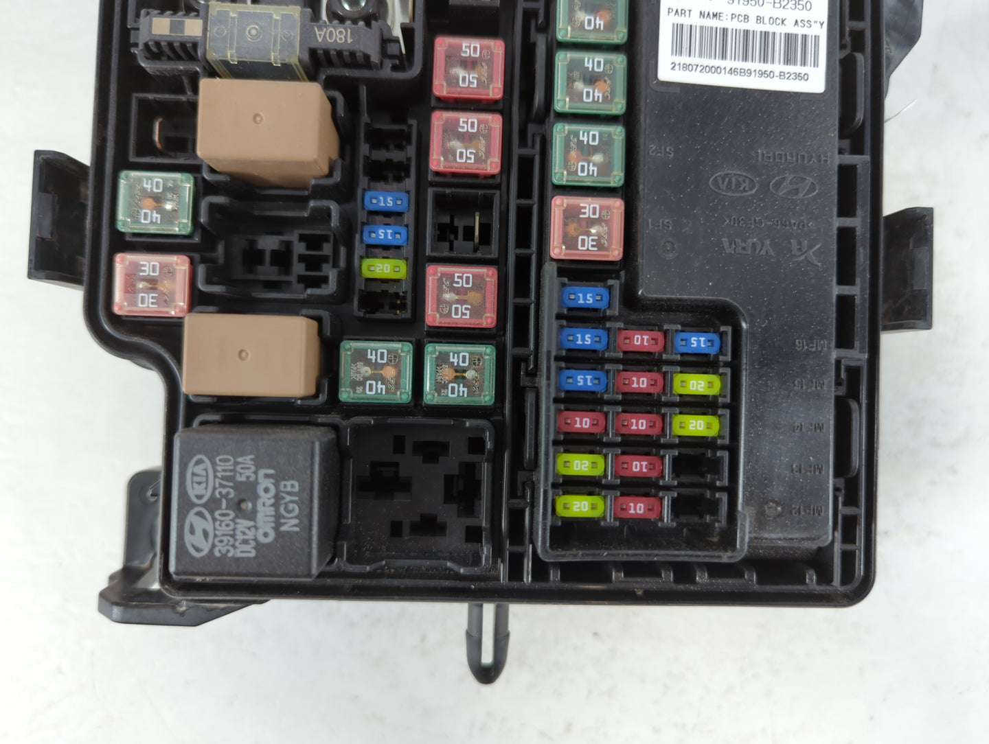 2017-2019 Kia Soul Fusebox Fuse Box Panel Relay Module P/N:91713B2770 Fits Fits 2017 2018 2019 OEM Used Auto Parts - Oemused