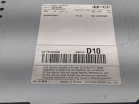 2018-2019 Kia Sportage Radio AM FM Cd Player Receiver Replacement P/N:96160-D9100WK Fits Fits 2018 2019 OEM Used Auto Parts 