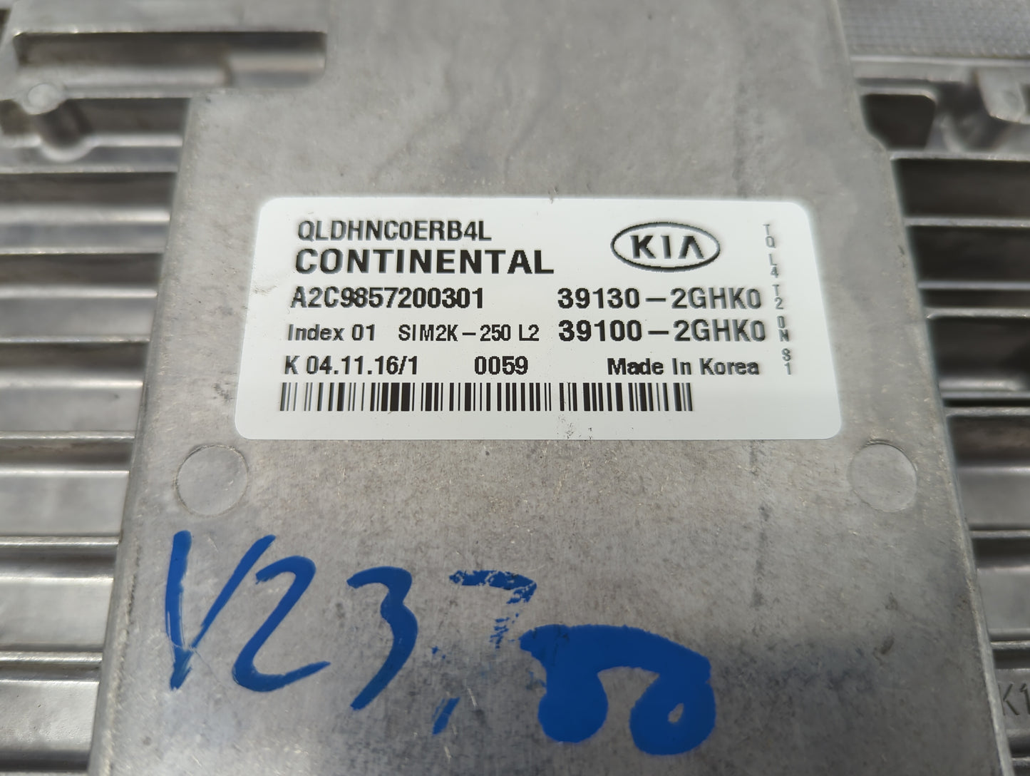 2017-2019 Kia Sportage PCM Engine Control Computer ECU ECM PCU OEM P/N:39100-2GHK0 39130-2GHK0 Fits Fits 2017 2018 2019 OEM 