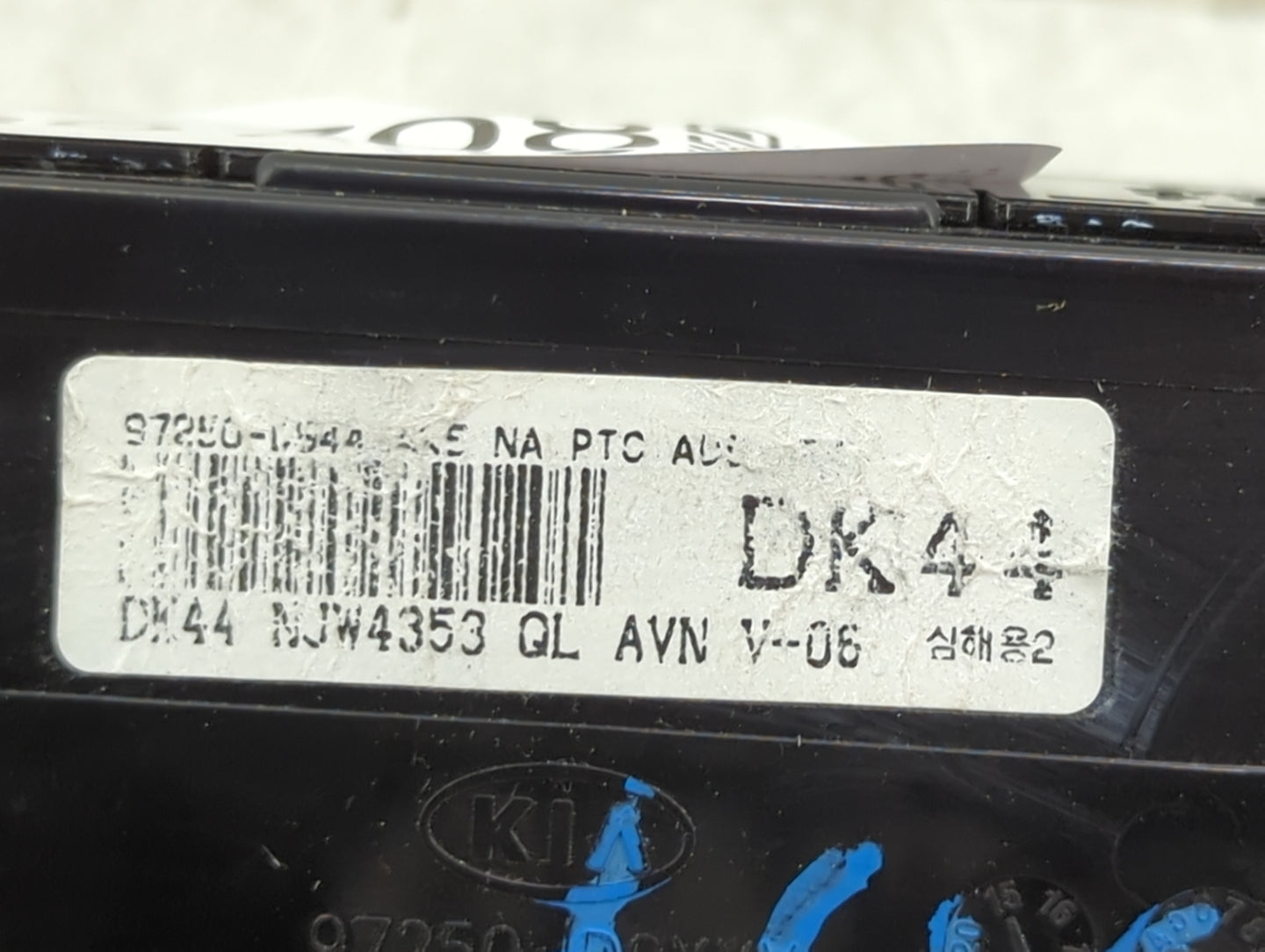2017-2019 Kia Sportage Climate Control Module Temperature AC/Heater Replacement P/N:97250-D9 DK44 NJW4353 QL AVN V-08 Fits O
