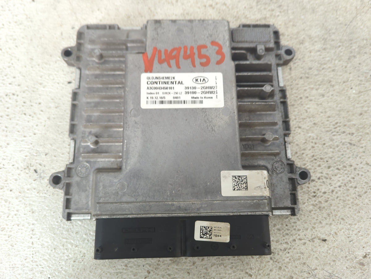 2017-2019 Kia Sportage PCM Engine Control Computer ECU ECM PCU OEM P/N:39130-2GHW2 39100-2GHW2 Fits Fits 2017 2018 2019 OEM 
