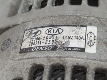 2017-2021 Kia Sportage Alternator Replacement Generator Charging Assembly Engine OEM P/N:104211-8591 37300-2G051 Fits OEM Used Auto Parts