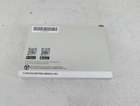 2019 Kia Stinger Owners Manual Book Guide P/N:KJ5O-EU87C OEM Used Auto Parts - Oemusedautoparts1.com