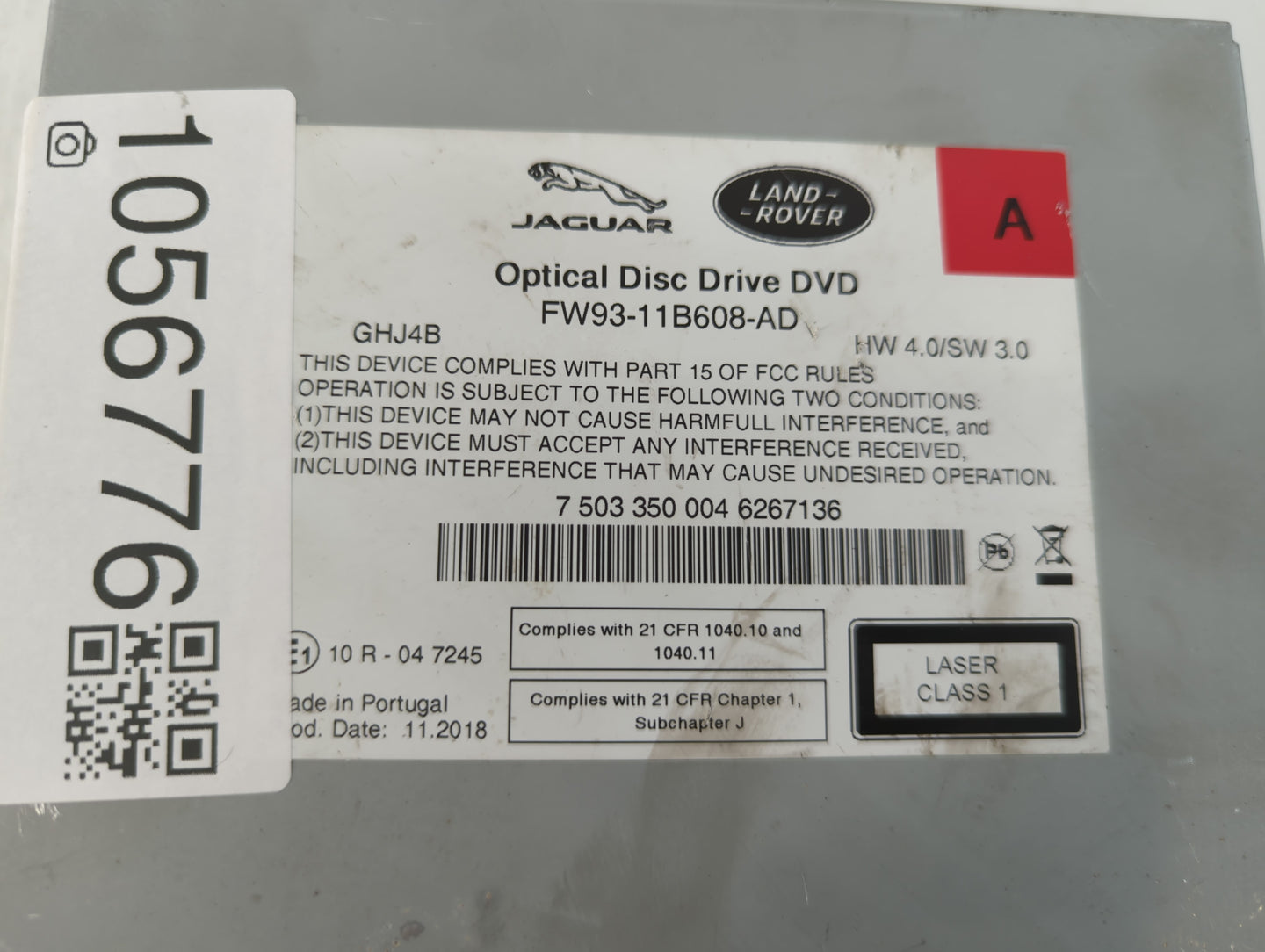 2017-2019 Land Rover Discovery Sport Radio AM FM Cd Player Receiver Replacement P/N:FW93-11B608-AD Fits Fits 2017 2018 2019 