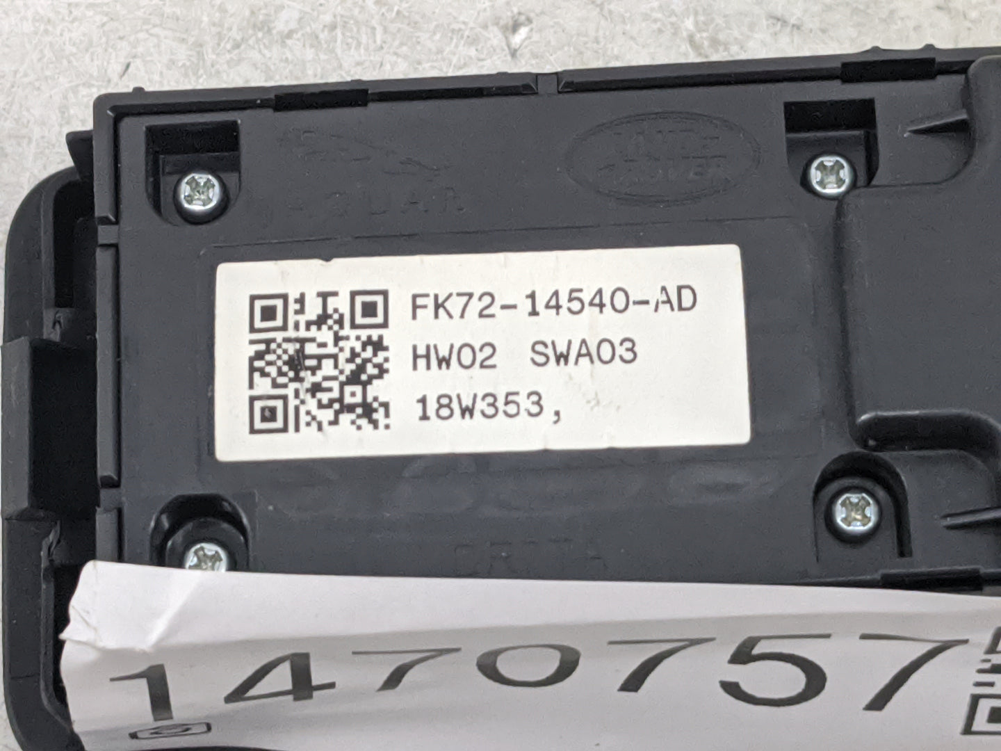 2015-2019 Land Rover Discovery Sport Master Power Window Switch Replacement Driver Side Left P/N:FK72-14540-AD HW02 Fits OEM