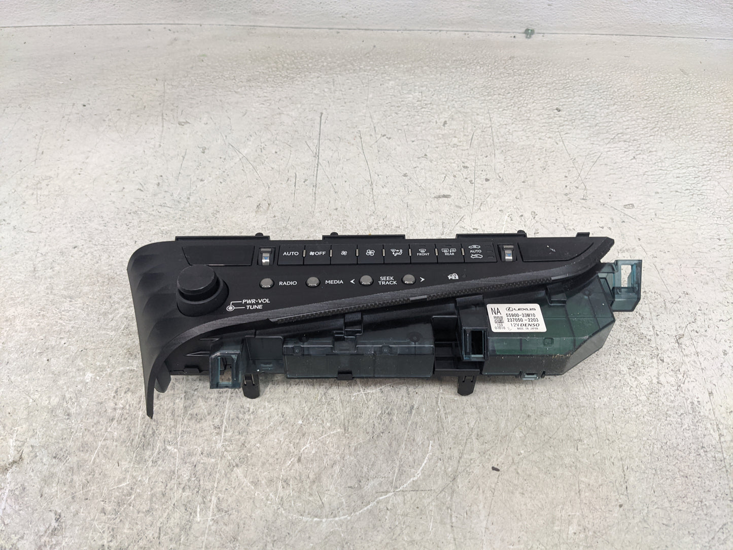 2019-2019 Lexus Es300h Radio Control Panel - Oemusedautoparts1.com