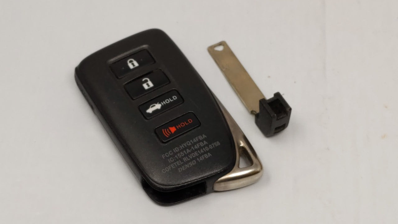 Lexus Keyless Entry Remote Hyq14fba Ag Board 281451-2020 4 Buttons - Oemusedautoparts1.com