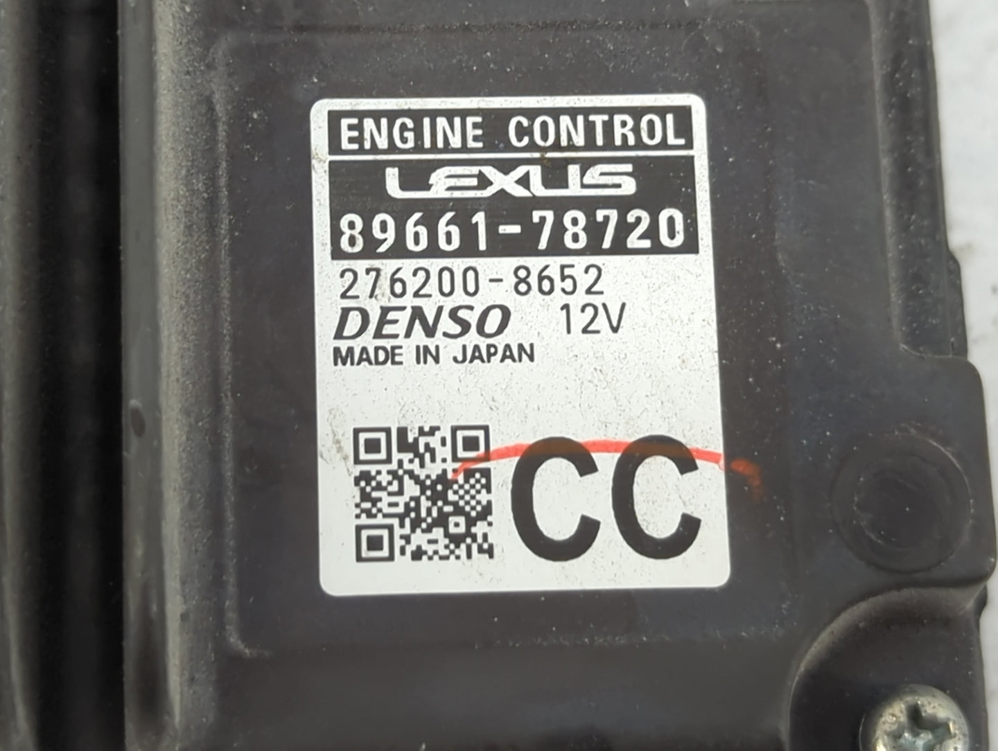 2019 Lexus Nx300 PCM Engine Control Computer ECU ECM PCU OEM P/N:89661-78720 276200-8652 Fits OEM Used Auto Parts - Oemuseda