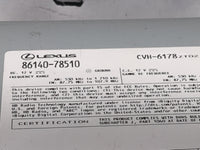 2019 Lexus Nx300 Radio AM FM Cd Player Receiver Replacement P/N:86140-78510 CVH-6178 Fits OEM Used Auto Parts - Oemusedautop