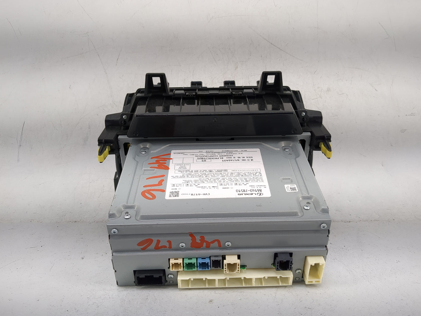 2019 Lexus Nx300 Radio AM FM Cd Player Receiver Replacement P/N:86140-78510 CVH-6178 Fits OEM Used Auto Parts - Oemusedautop